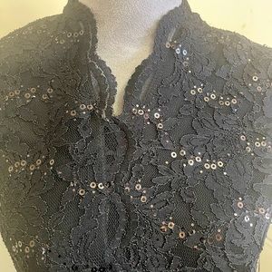 Onyx nite black midi dress size 12